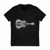 Wish You Were Here Rhythm We Re Just Two Lost Souls Guitar Pink Floyd Front Vneck Black - OtherBrick