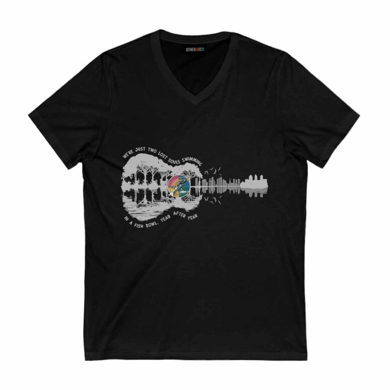 Wish You Were Here Rhythm We're Just Two Lost Souls Guitar Pink Floyd Shirt
