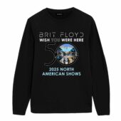 Brit Floyd 2025 Wish You Were Here 50th Anniversary World Tour Front Longsleeve Black - OtherBrick