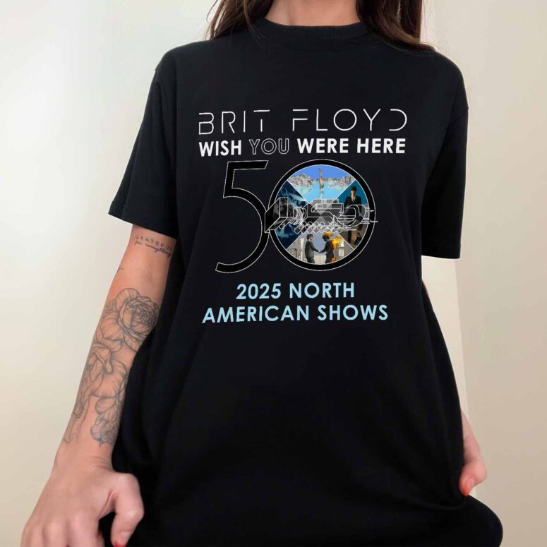 Brit Floyd 2025 Wish You Were Here 50th Anniversary World Tour Shirt