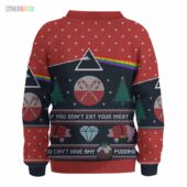 If You Don T Eat Your Meat Pink Floyd Ugly Christmas Sweater Mk 5 - OtherBrick