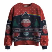 If You Don T Eat Your Meat Pink Floyd Ugly Christmas Sweater Mk 6 - OtherBrick