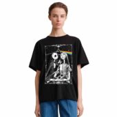 Jack Sally Halloween The Lover Tarot Card Pink Floyd Flower Front Shirt Woman Black 1 - OtherBrick