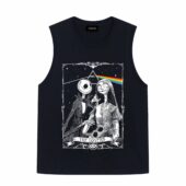 Jack Sally Halloween The Lover Tarot Card Pink Floyd Flower Front Tank Black - OtherBrick