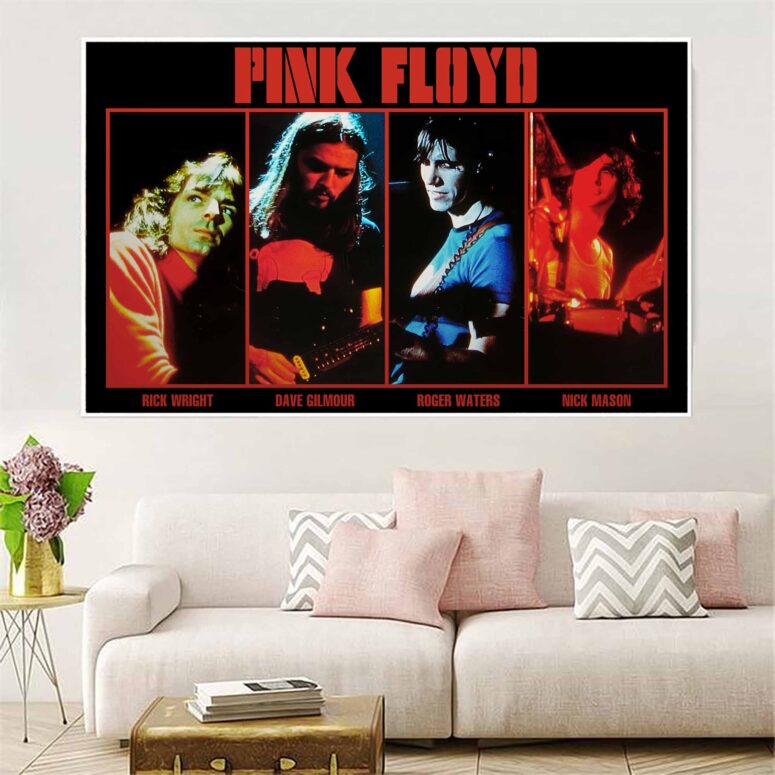 Pink Floyd Band Members Live Concert Poster