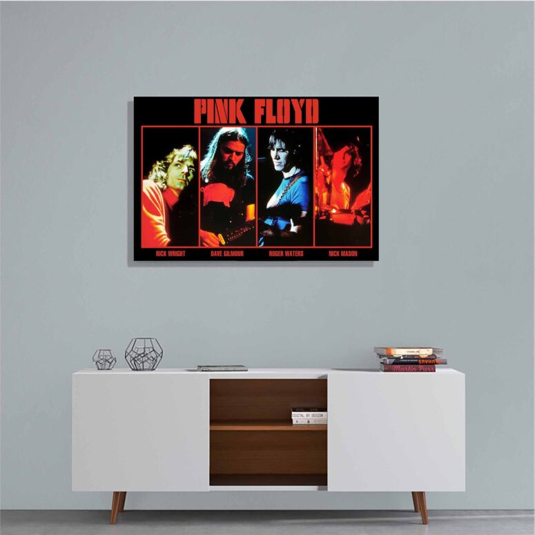 Pink Floyd Band Members Live Concert Poster