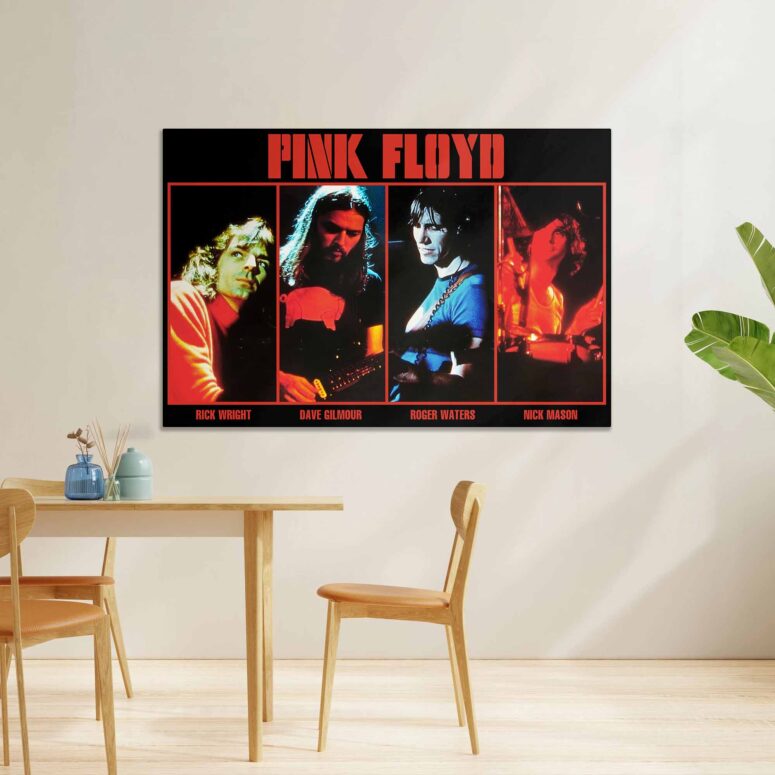 Pink Floyd Band Members Live Concert Poster