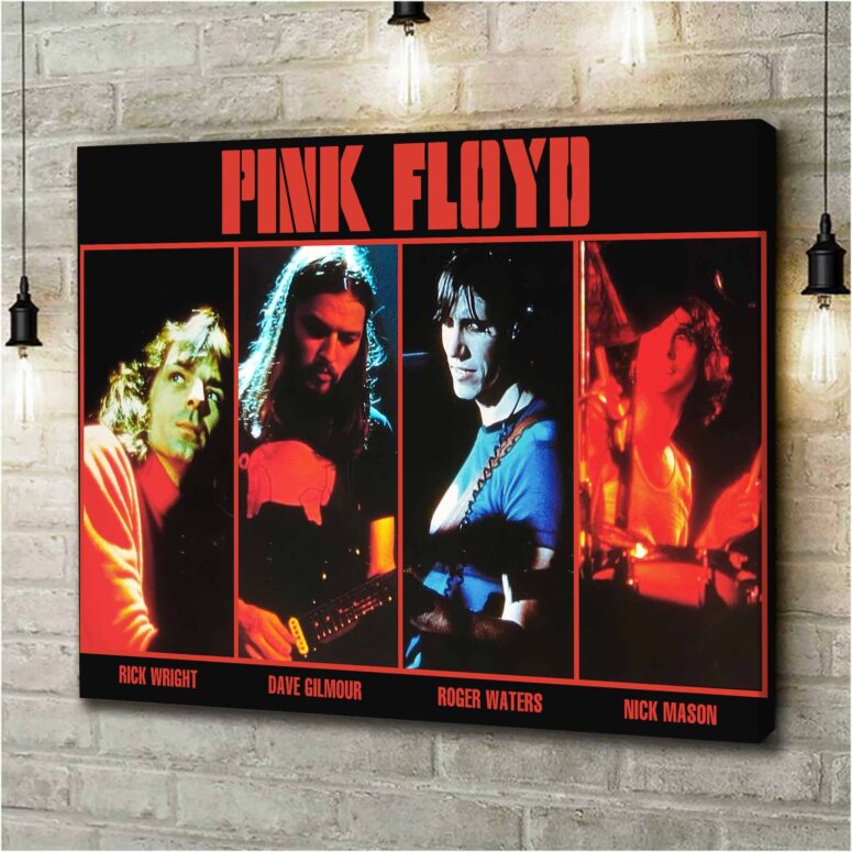 Pink Floyd Band Members Live Concert Poster - OtherBrick