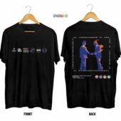 Pink Floyd Wish You Were Here 50th Anniversary Logo Double Sided Black - OtherBrick