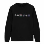 Pink Floyd Wish You Were Here 50th Anniversary Logo Front Longsleeve Black - OtherBrick
