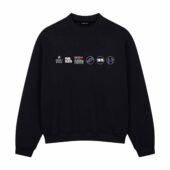 Pink Floyd Wish You Were Here 50th Anniversary Logo Front Sweatshirt Black - OtherBrick