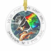 Pink Floyd Wish You Were Here Circle Glass Acrylic Pink Floyd Glass Ornament Mockup 1 - OtherBrick