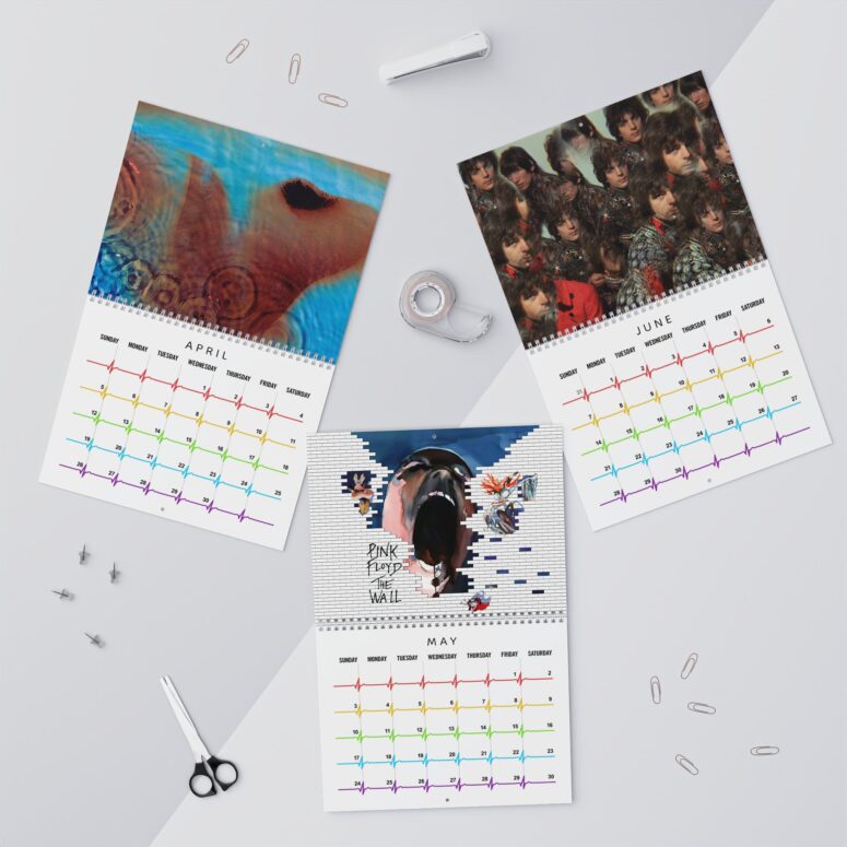 Pink Floyd Calendar 2026 Album Collection Torn Paper Pink Floyd Calendar 2026 Album Collection Torn Paper