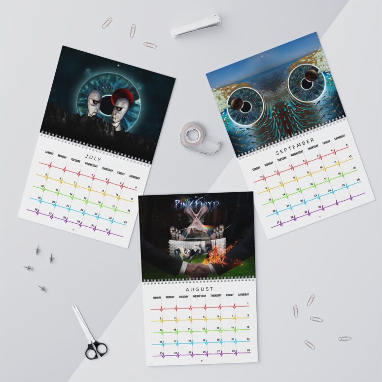 Pink Floyd Calendar 2026 Album Collection Torn Paper Pink Floyd Calendar 2026 Album Collection Torn Paper