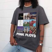 Pink Floyd Collage Album Art Shirt Front Shirt Man Grey - OtherBrick