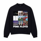 Pink Floyd Collage Album Art Shirt Front Sweatshirt Black - OtherBrick