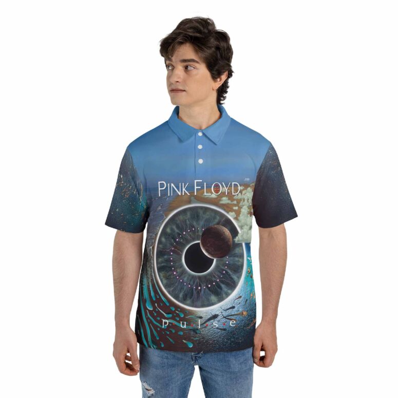 Pulse x Delicate Sound Of Thunder Lightbulb Man Pink Floyd Polo Shirt