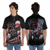 Screaming Face And Flying Pig, Flower On The Wall Of Hammer Pink Floyd Polo Shirt 01 - OtherBrick