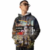 Wish You Were Here Endless Dsotm Album Collage Art Pink Floyd Hoodie Front - OtherBrick