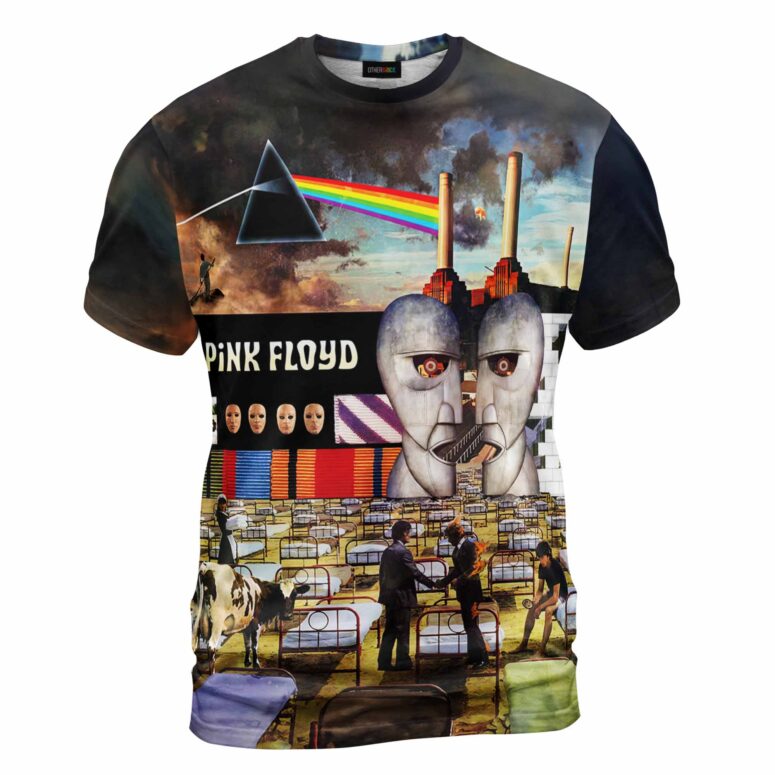 Wish You Were Here Endless DSOTM Album Collage Art Pink Floyd Shirt Wish You Were Here Endless DSOTM Album Collage Art Pink Floyd Shirt