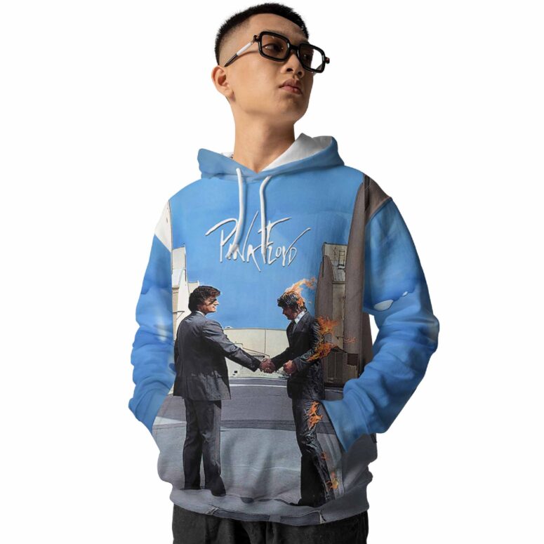 Wish You Were Here HandShake x Another Brick In The Wall Teacher Screaming Face Man Shirt Wish You Were Here HandShake x Another Brick In The Wall Teacher Screaming Face Man Shirt