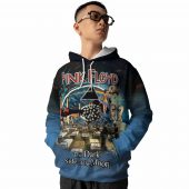 3d The Dark Side Of The Moon X Delicate Sound Of Thunder X A Momentary Lapse Of Reason Hoodie Front - OtherBrick