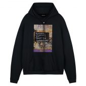 Mother Should I Trust The Government Berlin Wall 1990 Front Hoodie Black - OtherBrick