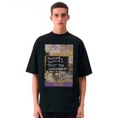Mother Should I Trust The Government Berlin Wall 1990 Front Shirt Man Black - OtherBrick