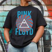 Pink Floyd Circle North American Tour 1972 Front Shirt Man Black - OtherBrick