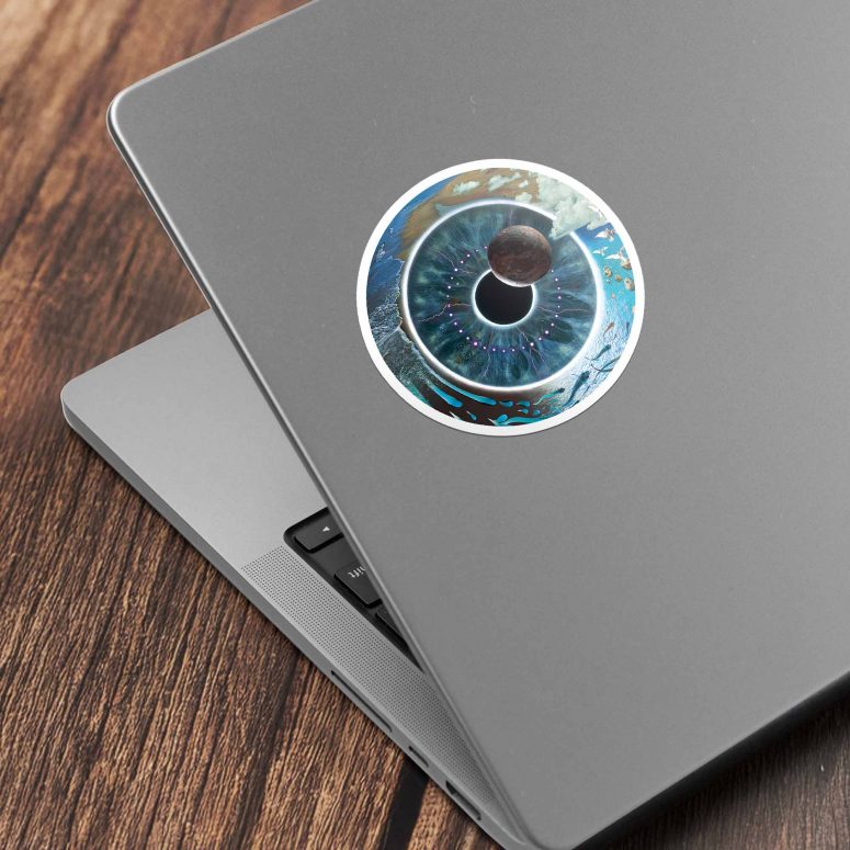 Pulse Eyes Album Logo Kiss Cut Sticker Pulse Eyes Album Logo Kiss Cut Sticker