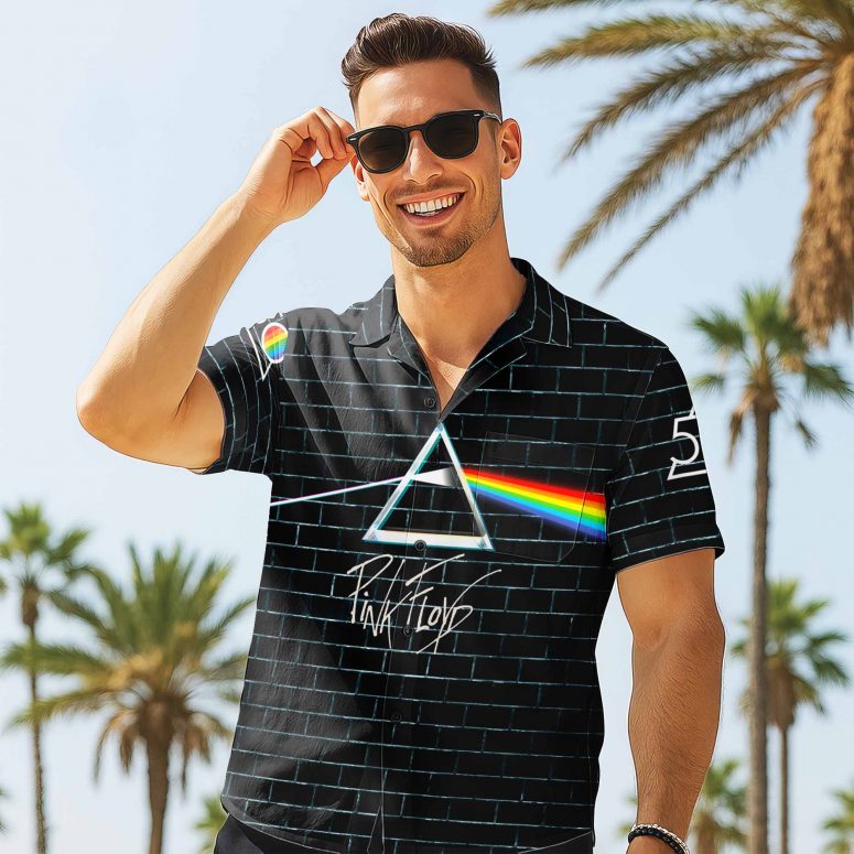 DSOTM Diamond The Wall Screaming Face Pink Floyd Hawaiian Shirt DSOTM Diamond The Wall Screaming Face Pink Floyd Hawaiian Shirt