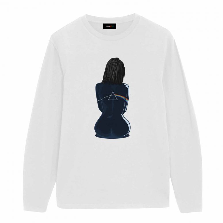 Dark Side Of The Moon Back Art Girl Shirt