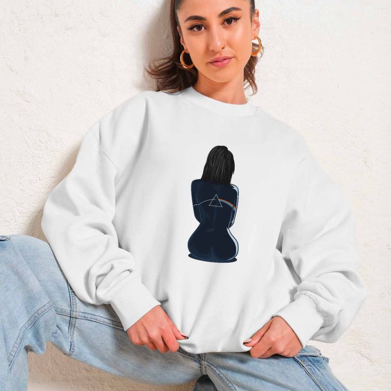 Dark Side Of The Moon Back Art Girl Shirt