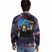 Dark Side Of The Moon Blue Moon Vintage Pink Floyd Sweater Back - OtherBrick