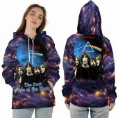 Dark Side Of The Moon Blue Moon Vintage Pink Floyd Ziphoodie - OtherBrick