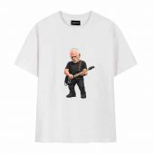 David Gilmour Playing Guitar Front Tshirt White - OtherBrick