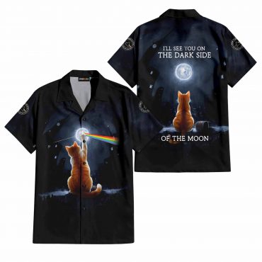 I Will See You On The DSOTM Black Yellow Cat Pink Floyd Hawaiian Shirt I Will See You On The DSOTM Black Yellow Cat Pink Floyd Hawaiian Shirt