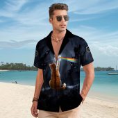 I Will See You On The Dsotm Black Yellow Cat Hawaiian Shirt Man - OtherBrick