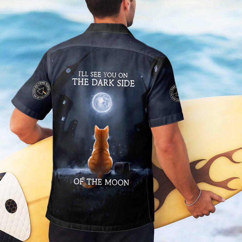 I Will See You On The DSOTM Black Yellow Cat Pink Floyd Hawaiian Shirt I Will See You On The DSOTM Black Yellow Cat Pink Floyd Hawaiian Shirt