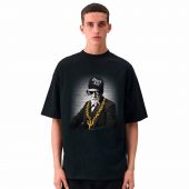 Joke Pink Freud Punk Gangster Freud Front Shirt Man Black - OtherBrick