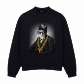Joke Pink Freud Punk Gangster Freud Front Sweatshirt Black - OtherBrick
