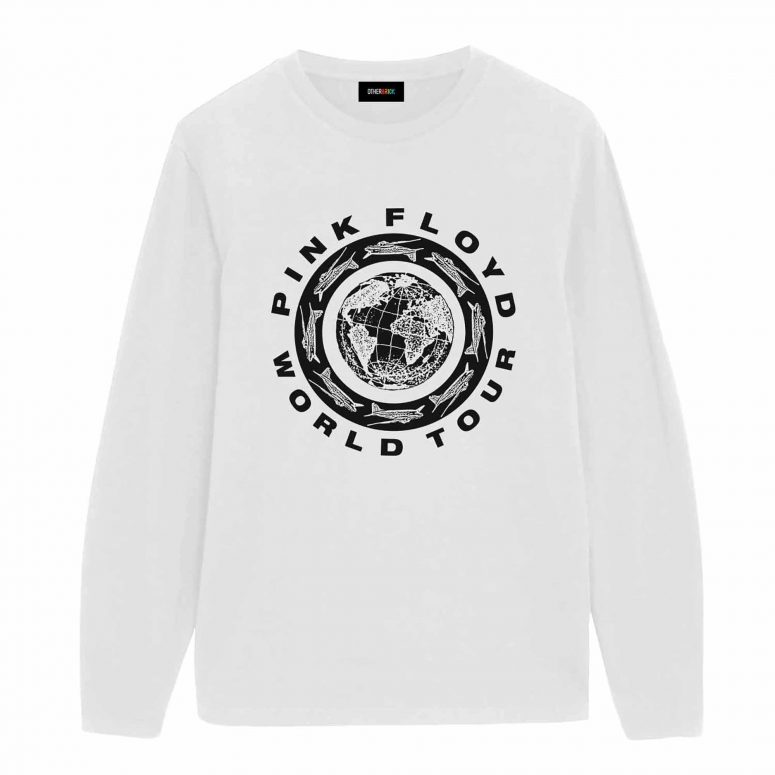 Pink Floyd Globe World Tour White Shirt
