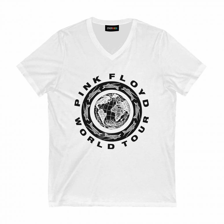 Pink Floyd Globe World Tour White Shirt
