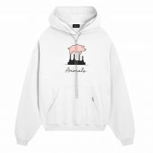Pink Floyd Pig Shirt Front Hoodie White - OtherBrick