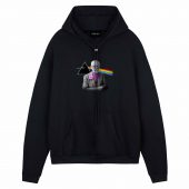 Pink Freud Dark Side Of The Mind Front Hoodie Black - OtherBrick