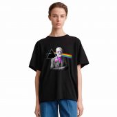 Pink Freud Dark Side Of The Mind Front Shirt Woman Black - OtherBrick