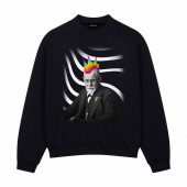 Pink Freud Punk Gangster Pink Floyd Front Sweatshirt Black - OtherBrick