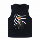 Pink Freud Punk Gangster Pink Floyd Front Tank Black - OtherBrick