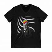 Pink Freud Punk Gangster Pink Floyd Front Vneck Black - OtherBrick