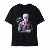 Pink Psychological Wall Front Tshirt Black - OtherBrick